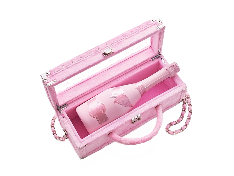 ANGELCHAMPAGNE エンジェルシャンパン ドゥミセックロゼ 水色箱 ANGEL CHAMPAGNE NV Demi Sec Rose エンジェル シャンパン