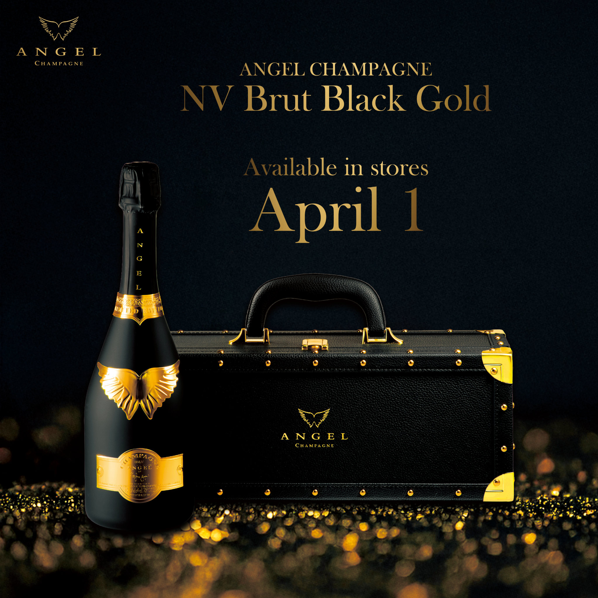 ブランドの原点『ANGEL CHAMPAGNE NV Brut Black』に 新色『ANGEL CHAMPAGNE NV Brut Black Gold』登場！